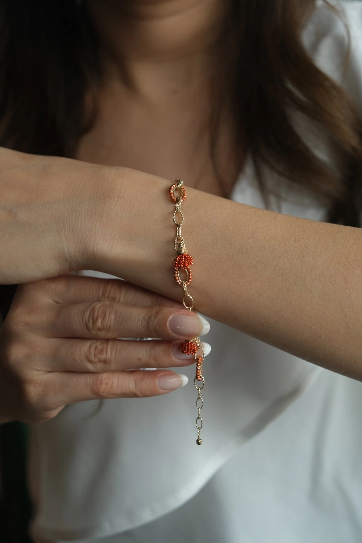 Asil 14 Ayar Özel Etnik Tasarım Altın Bileklik BLK4466