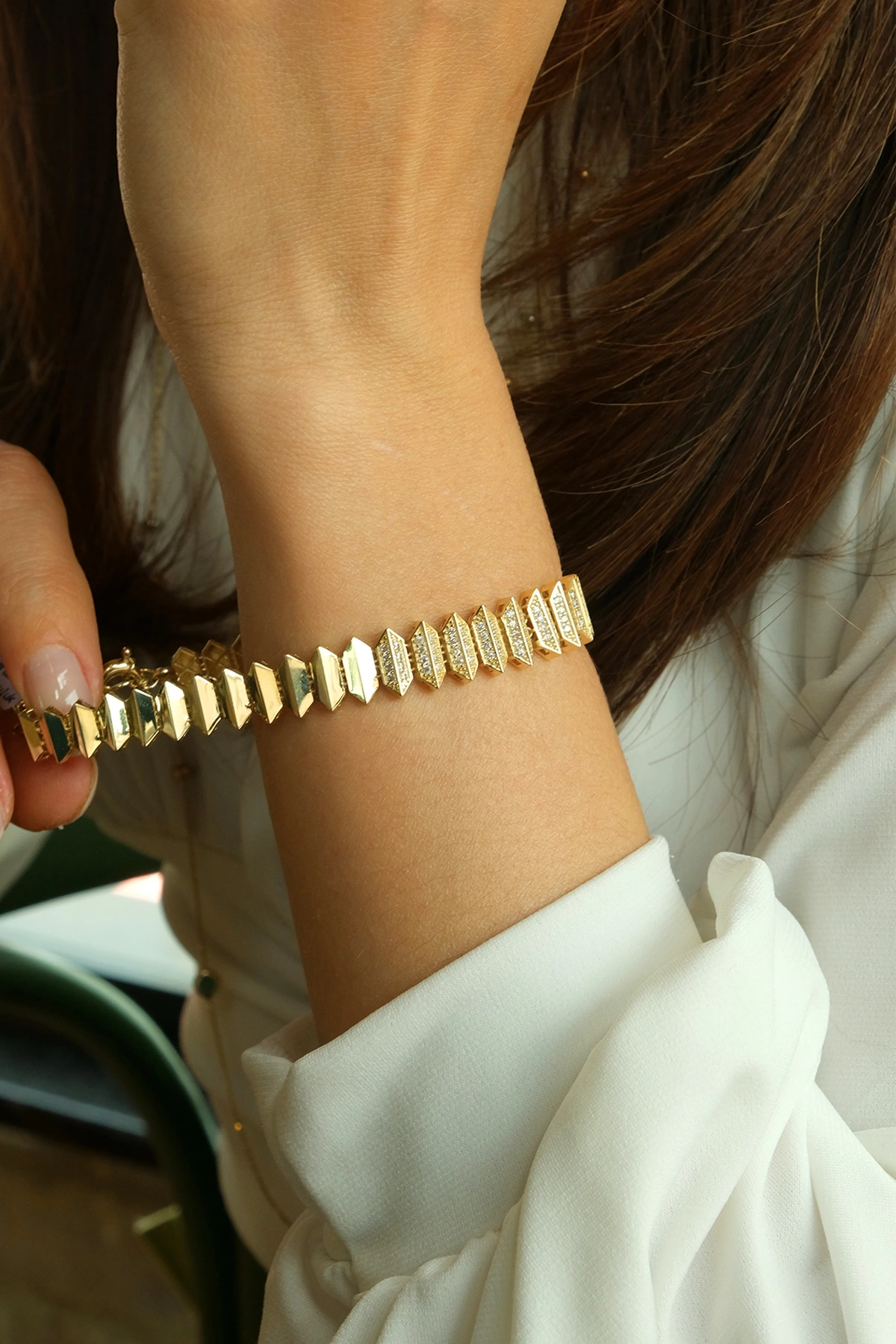 Asil 14 Ayar Hallow Altın Bileklik BLK3879