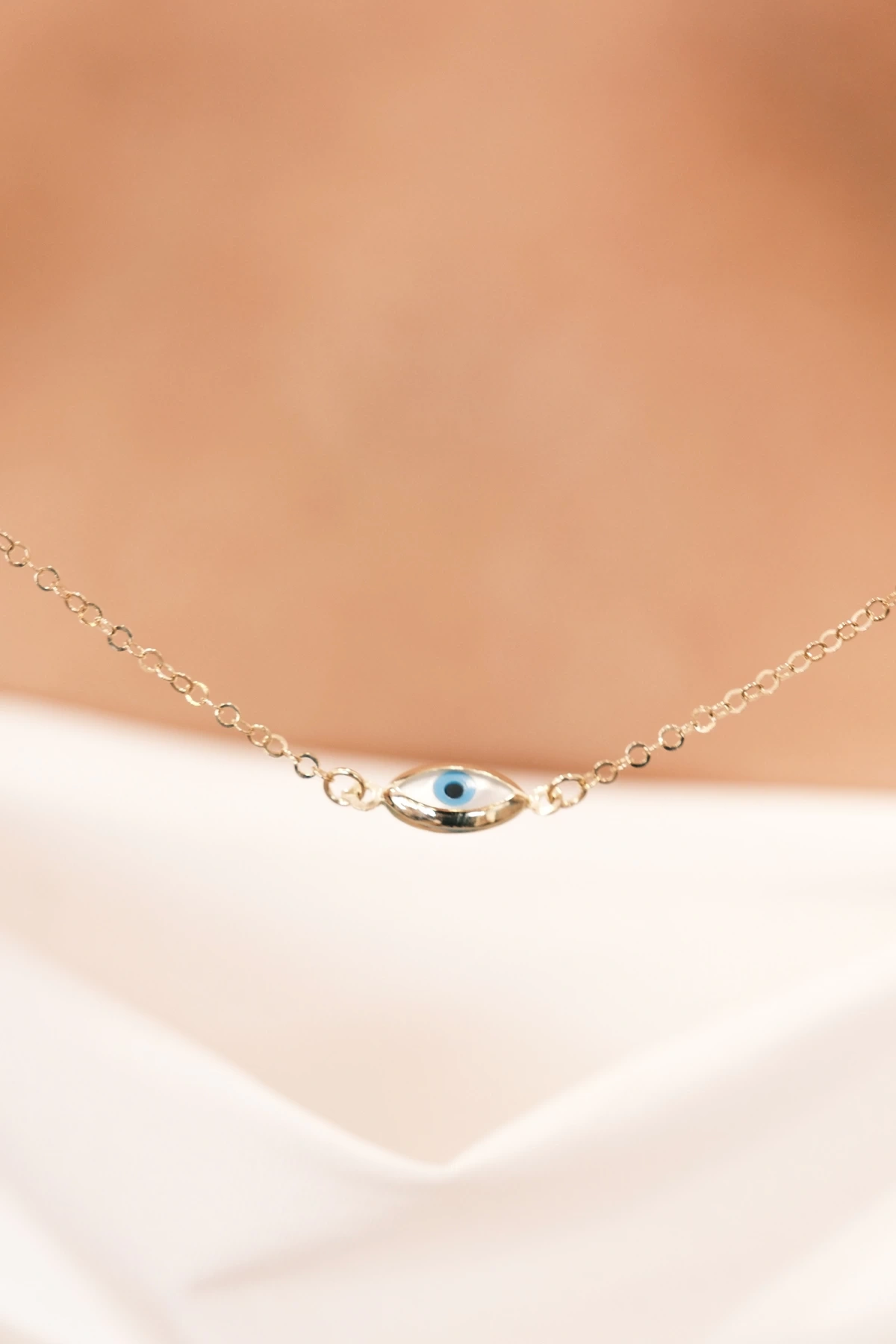 Asil 14 Ayar Göz Model Nazar Boncuğu Altın Bileklik BLK5751