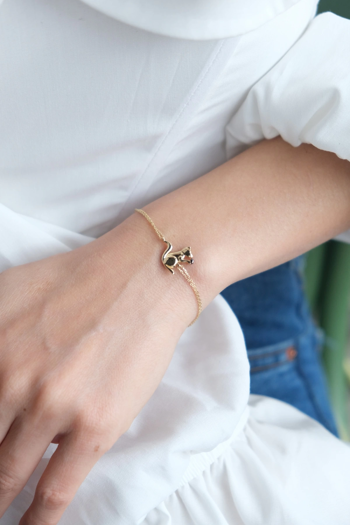 Asil 14 Ayar Sincap Figürlü Altın Bileklik BLK5151