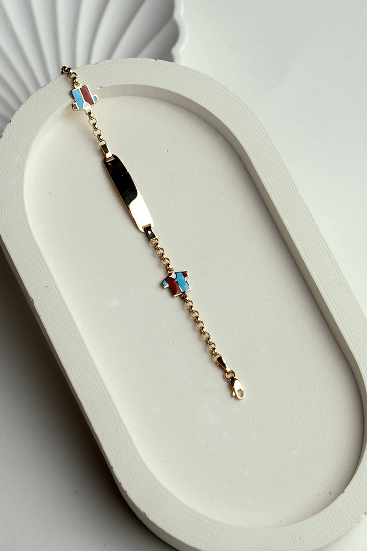 Asil 14 Ayar Trabzonspor Taraftar Çocuk Altın Künye BLK402