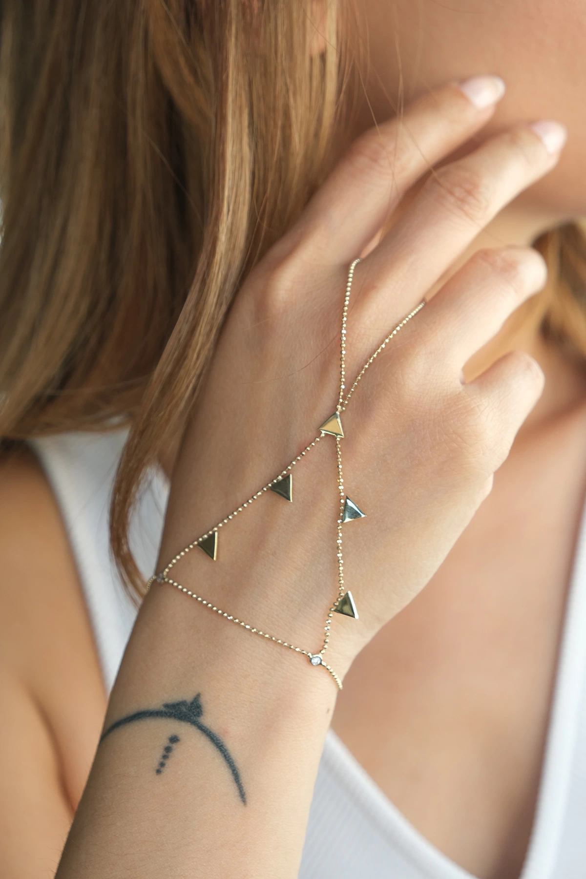 Asil 14 Ayar Üçgenli Altın Şahmeran BLK4401