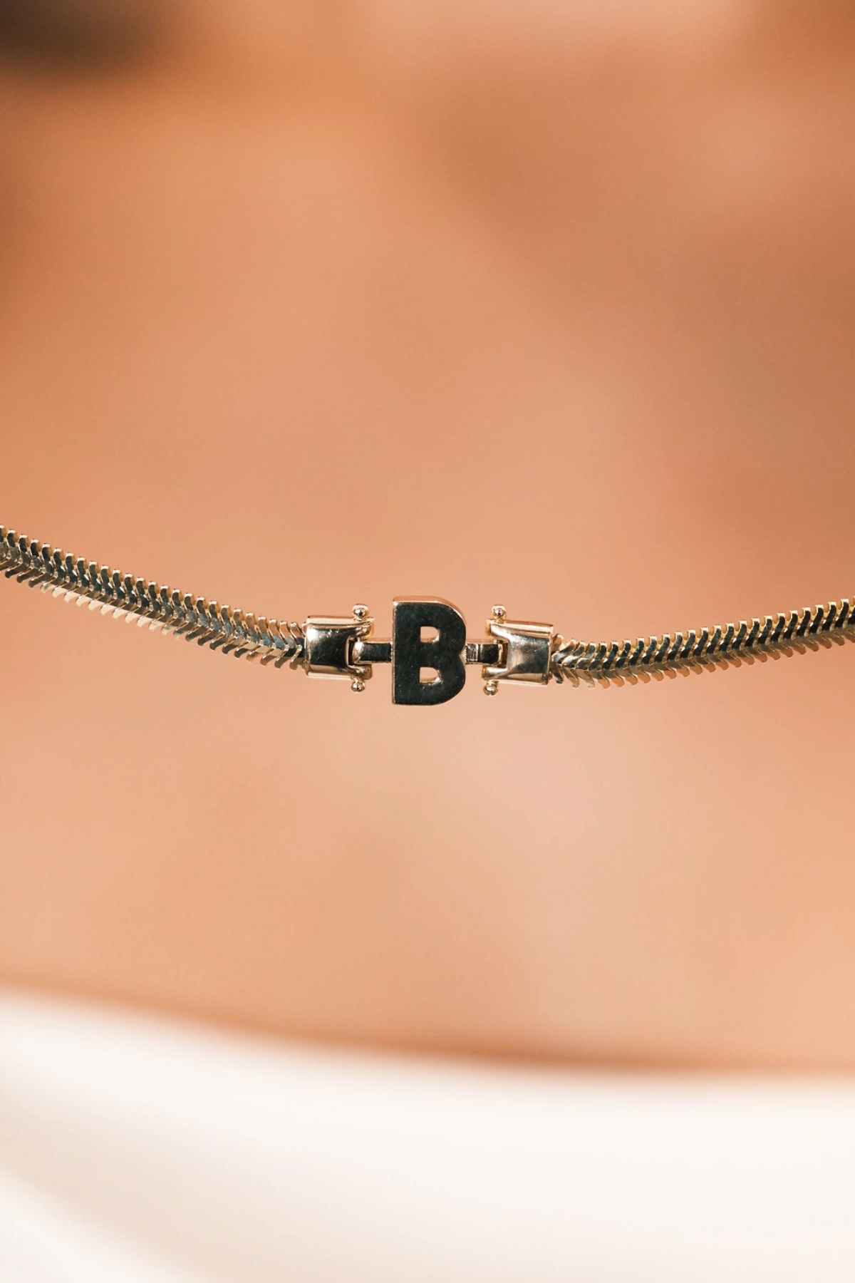 Asil 14 Ayar B Harf Altın Bileklik BLK6108