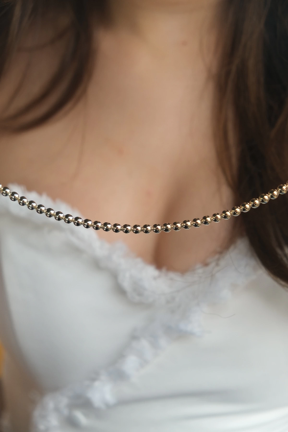 Asil 14 Ayar Yarım Küreli Altın Bileklik BLK5211