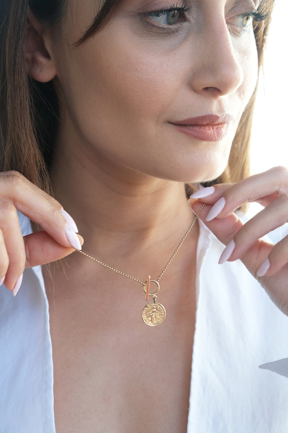 Asil 14 Ayar Madalyon Altın Kolye KLY3484