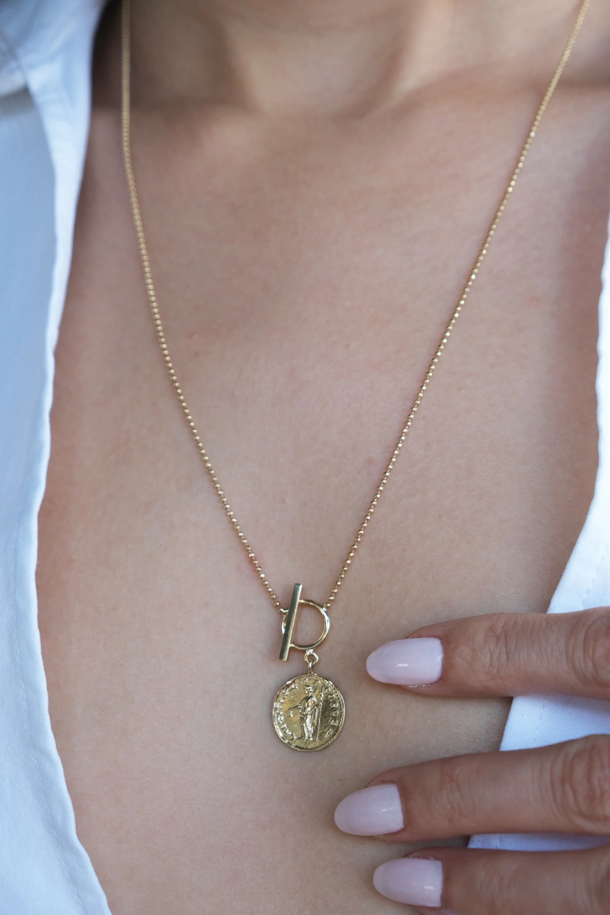 Asil 14 Ayar Madalyon Altın Kolye KLY3484