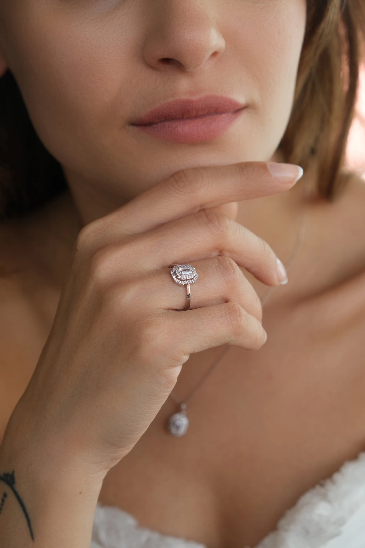 Asil 14 Ayar Baget Altın Yüzük TKM1110