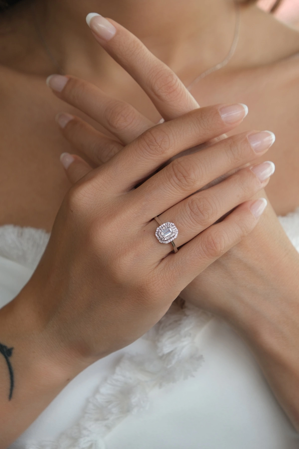 Asil 14 Ayar Baget Altın Yüzük TKM1110