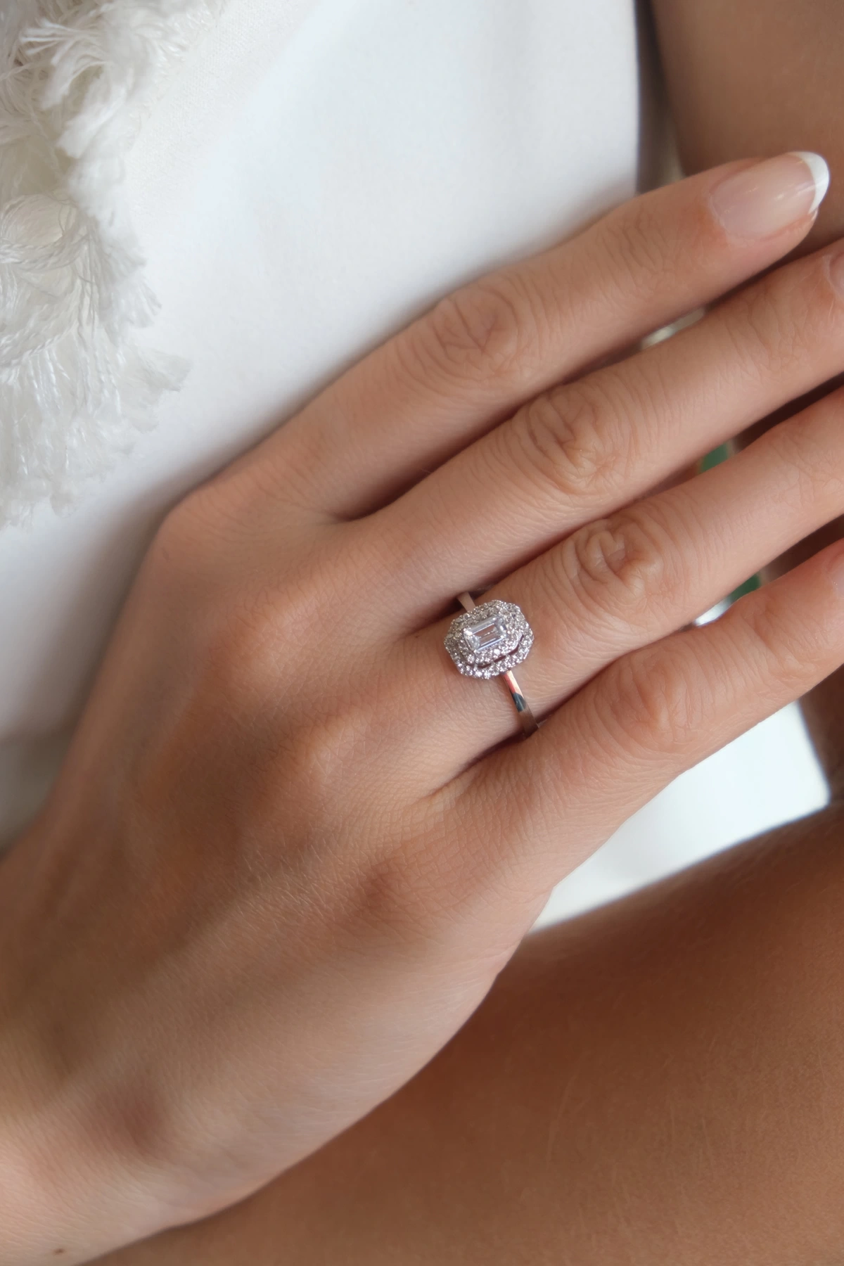 Asil 14 Ayar Baget Altın Yüzük TKM1110