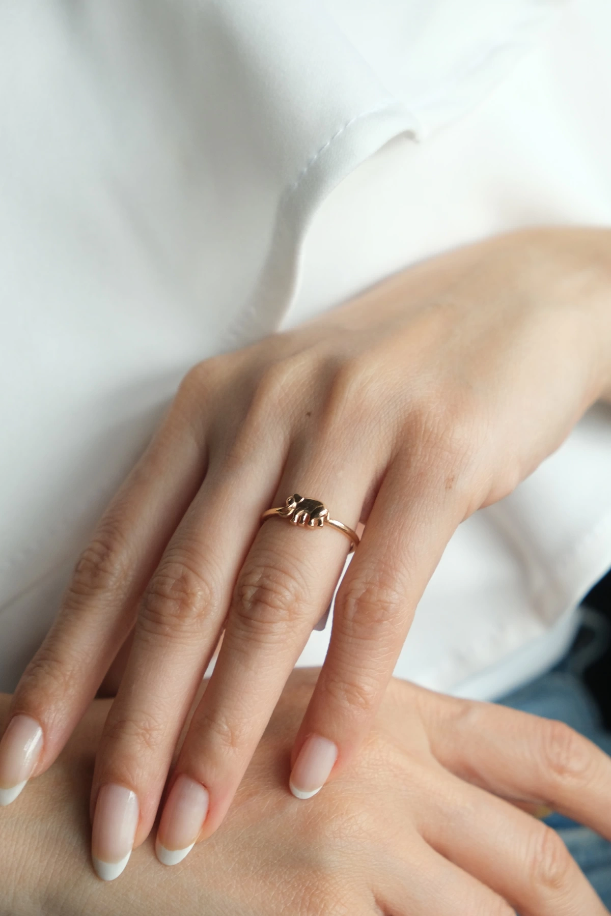 Asil 14 Ayar Filli Altın Yüzük YZK1549