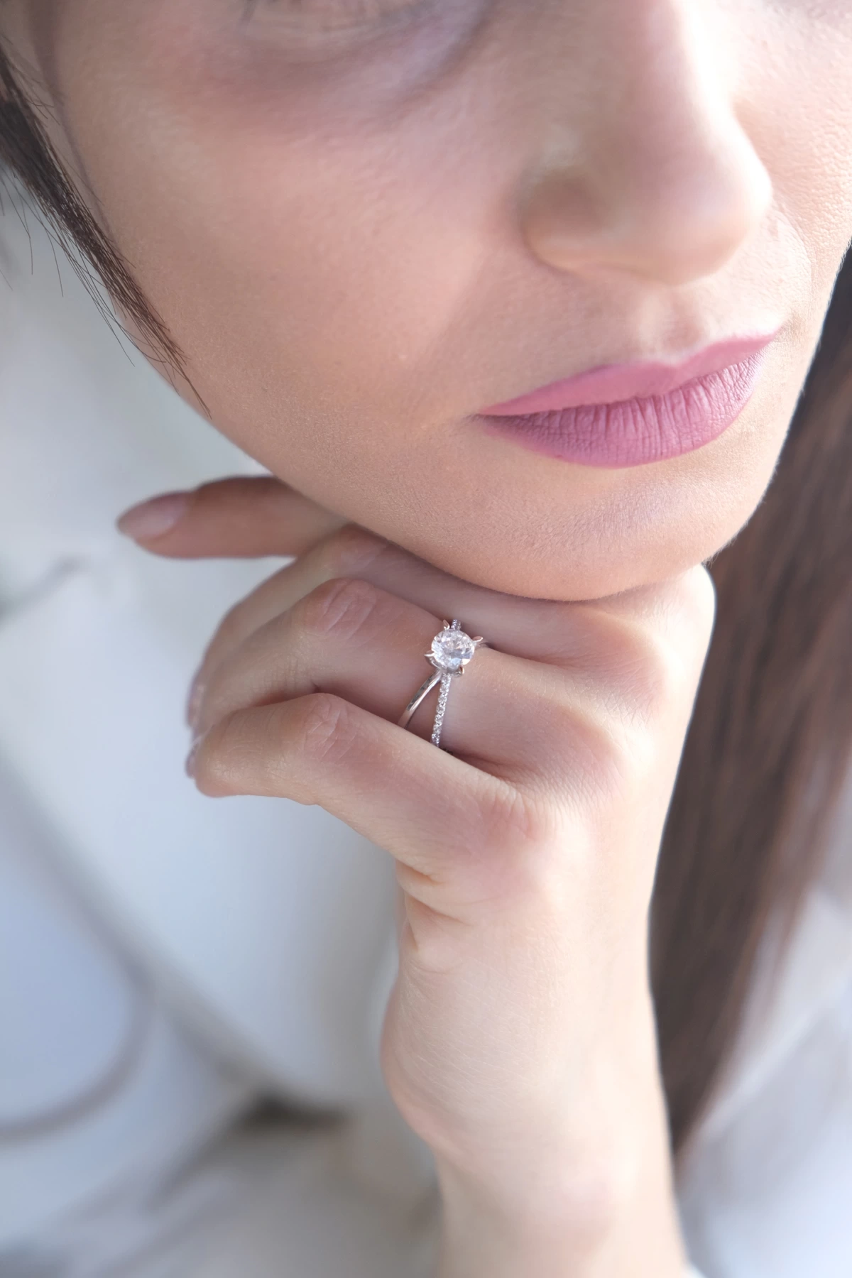 Asil 14 Ayar Tek Taş Altın Yüzük YZK2544