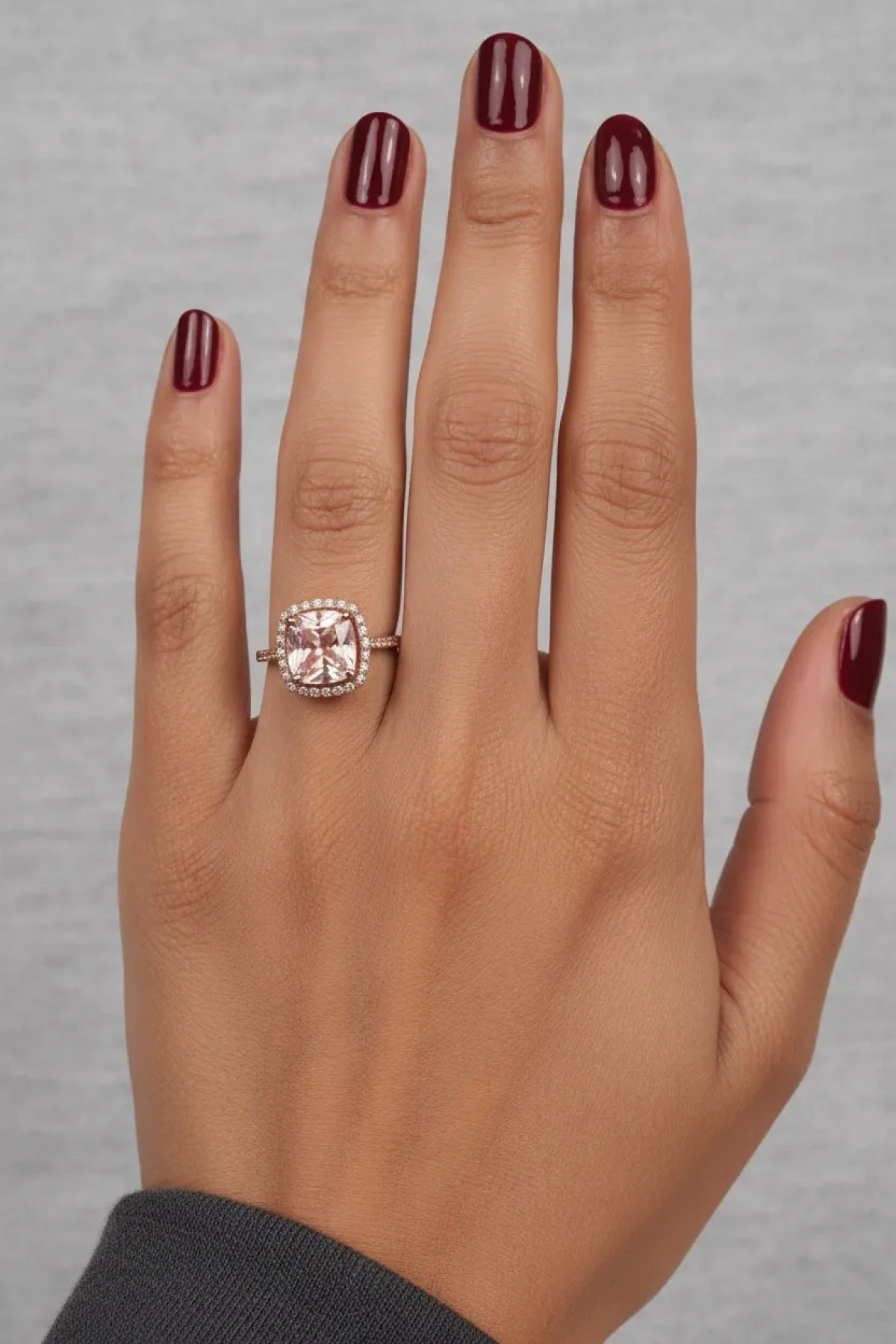 Asil Morganite Taşlı 1.10 Ct Pırlanta Yüzük