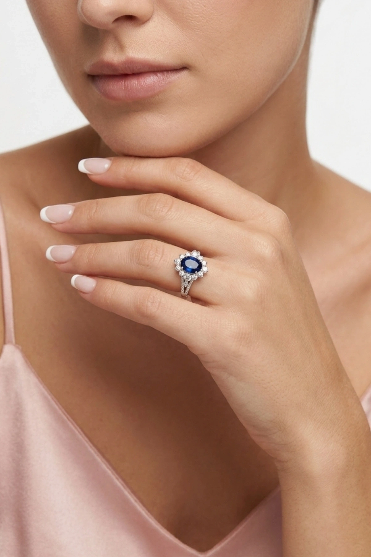 Safir Taşlı 2.39 CT. Pırlanta Yüzük