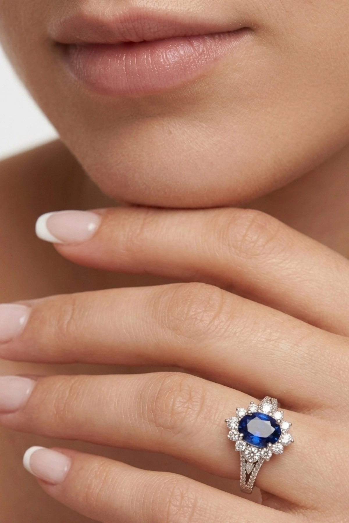 Safir Taşlı 2.39 CT. Pırlanta Yüzük
