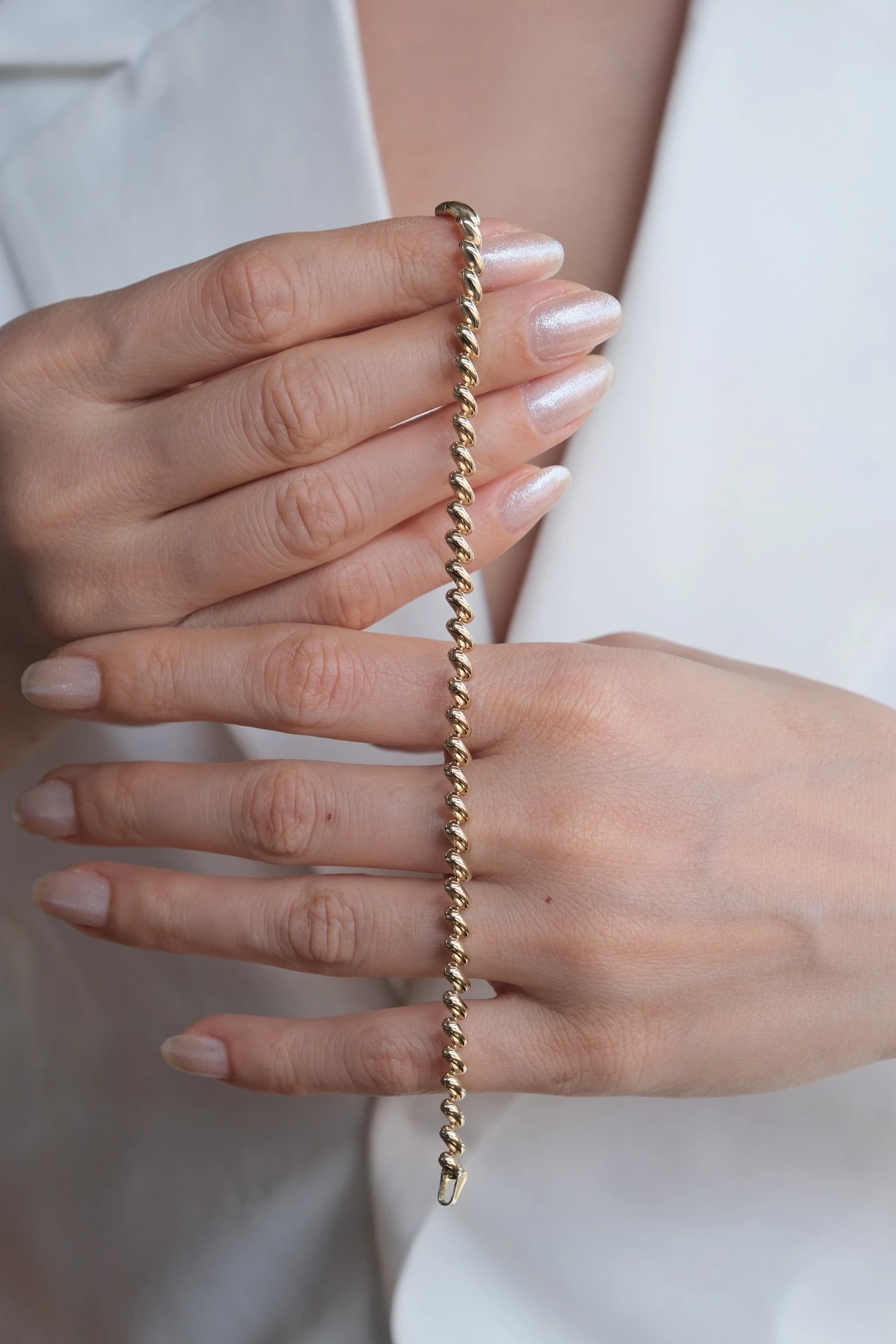 Asil 14 Ayar Bagetli Altın Bileklik BLK5440