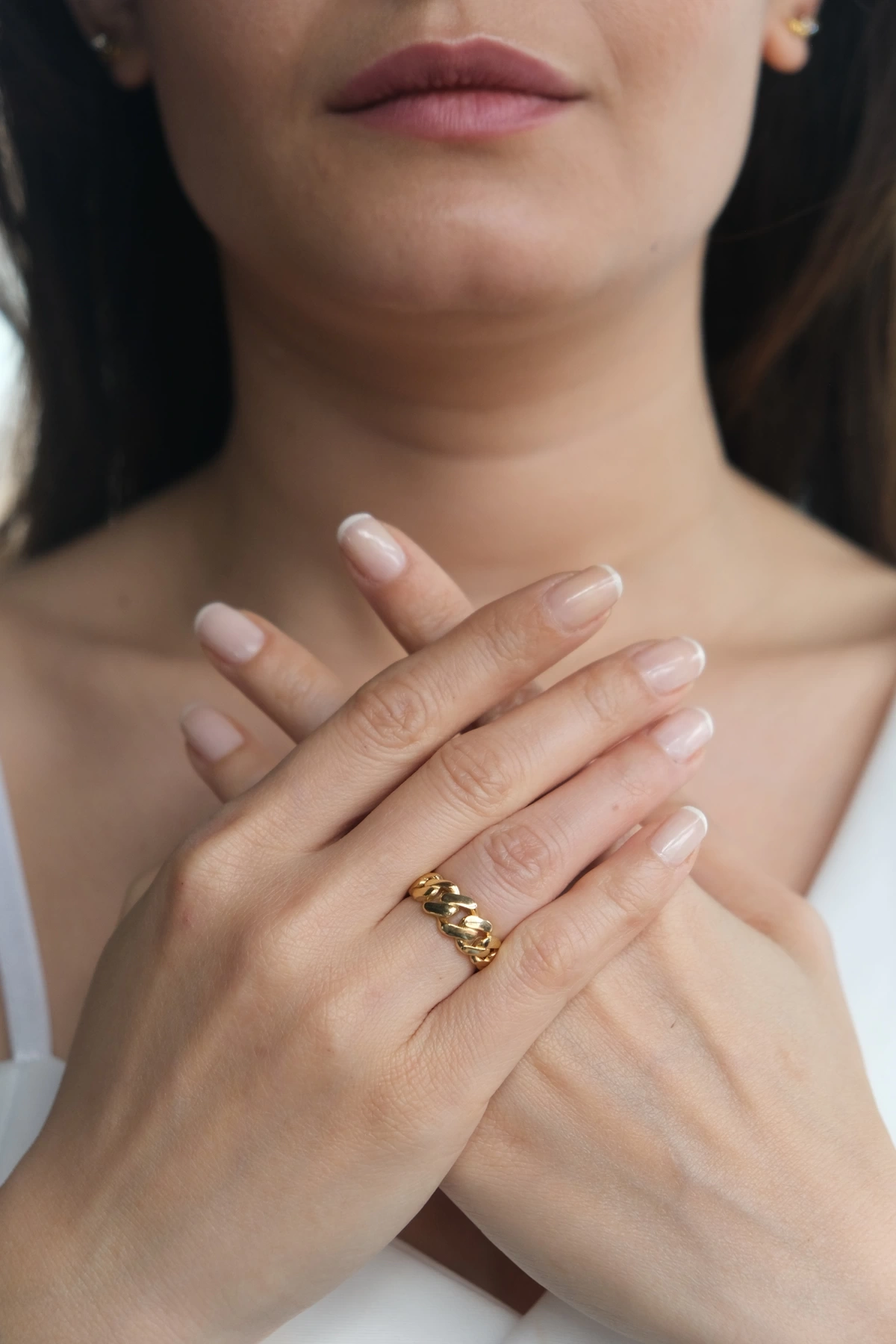 Asil 14 Ayar Burgu Altın Yüzük YZK2250