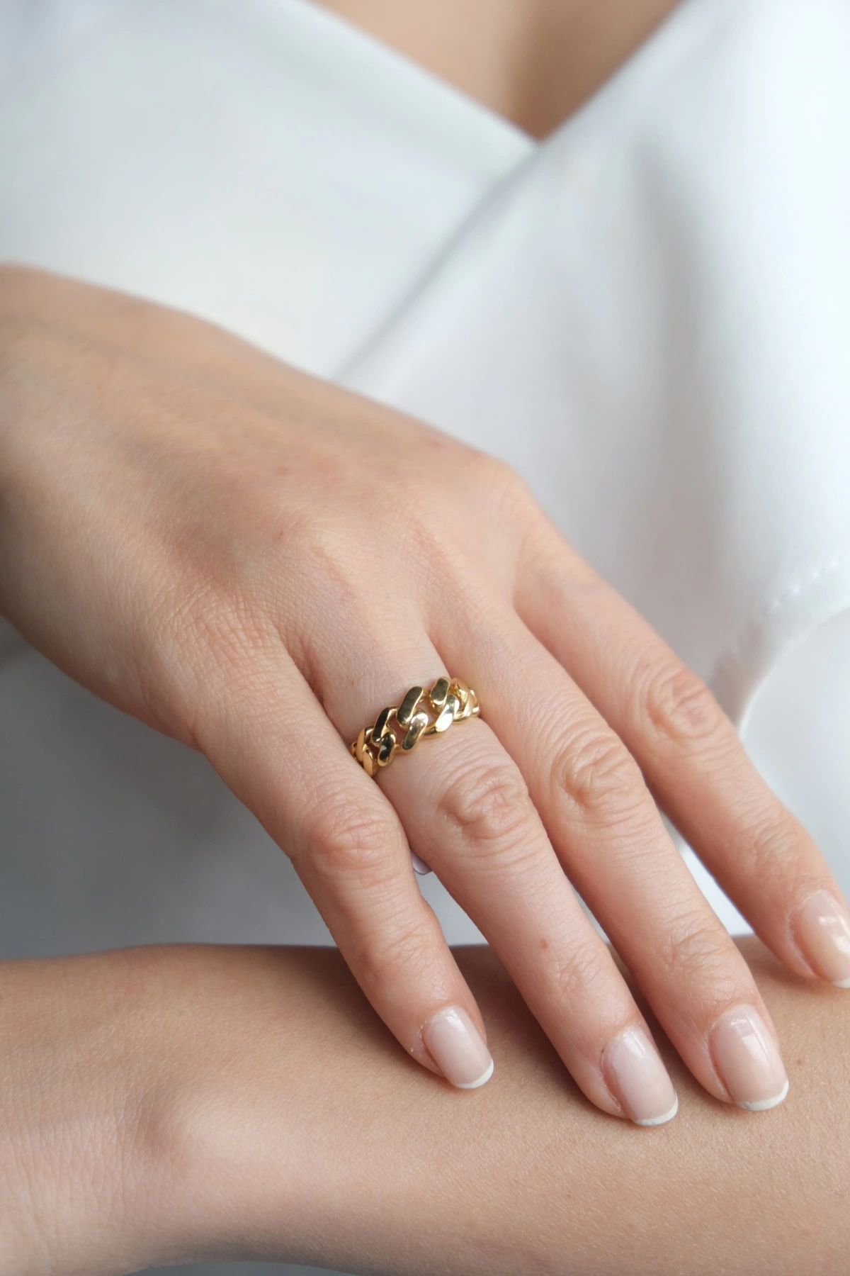 Asil 14 Ayar Burgu Altın Yüzük YZK2250