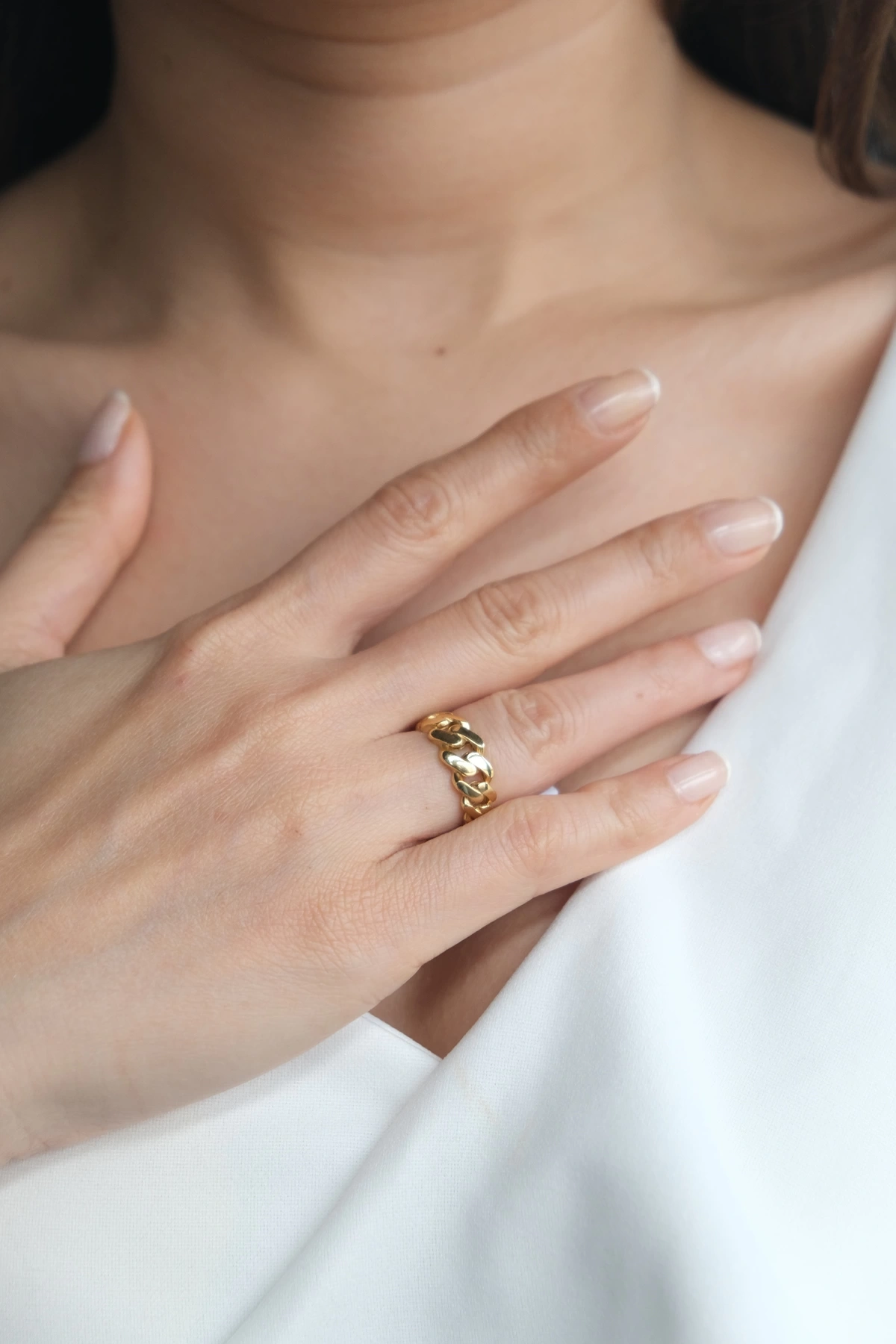 Asil 14 Ayar Burgu Altın Yüzük YZK2250