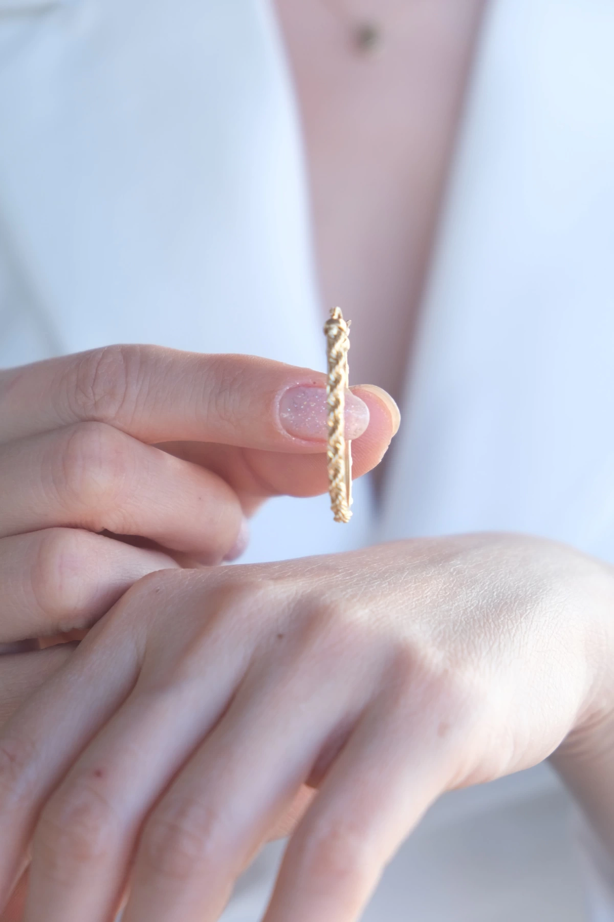 Asil 14 Ayar Burgu Halka Altın Küpe KP762