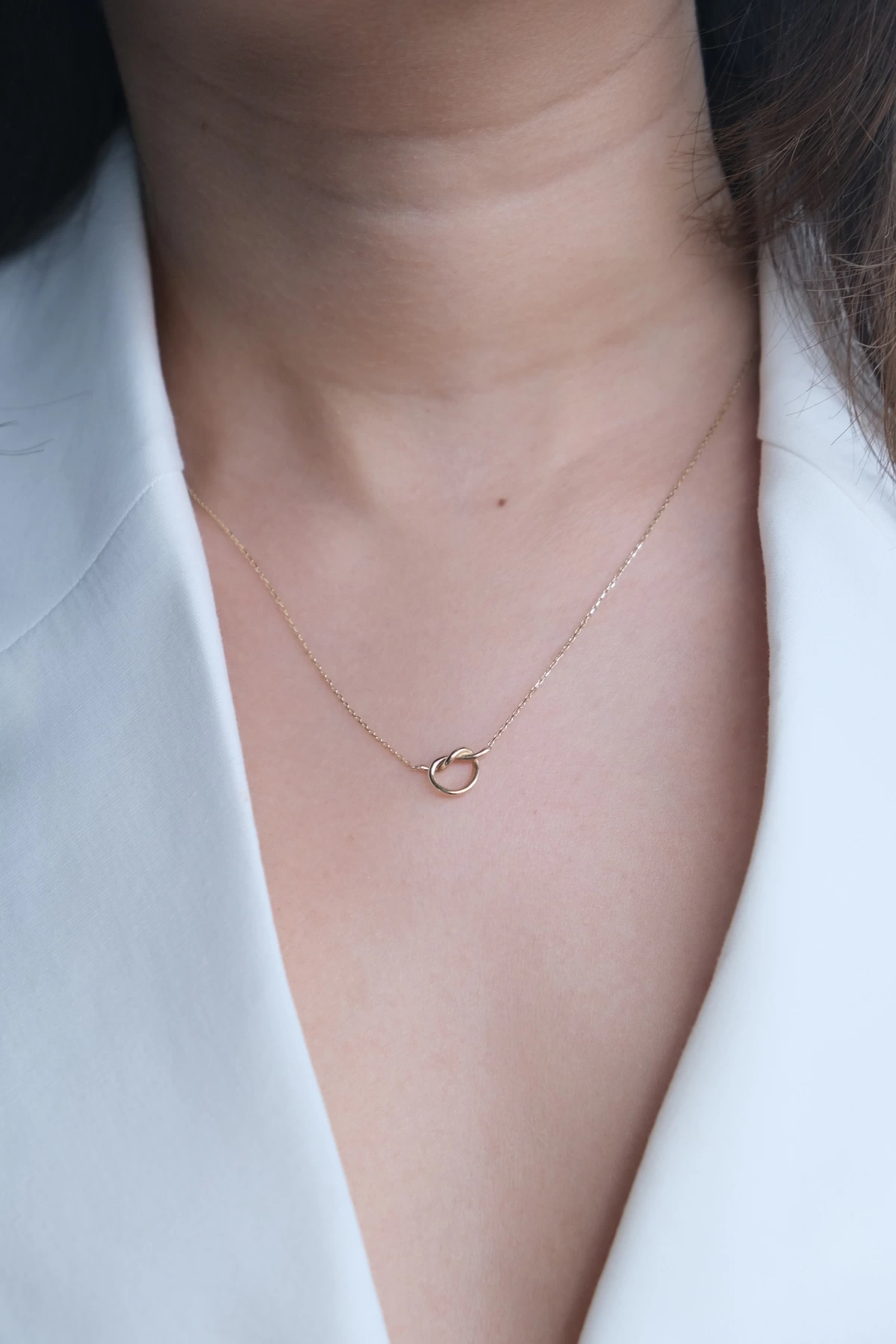 Asil 14 Ayar Düğüm Altın Kolye Kly3682