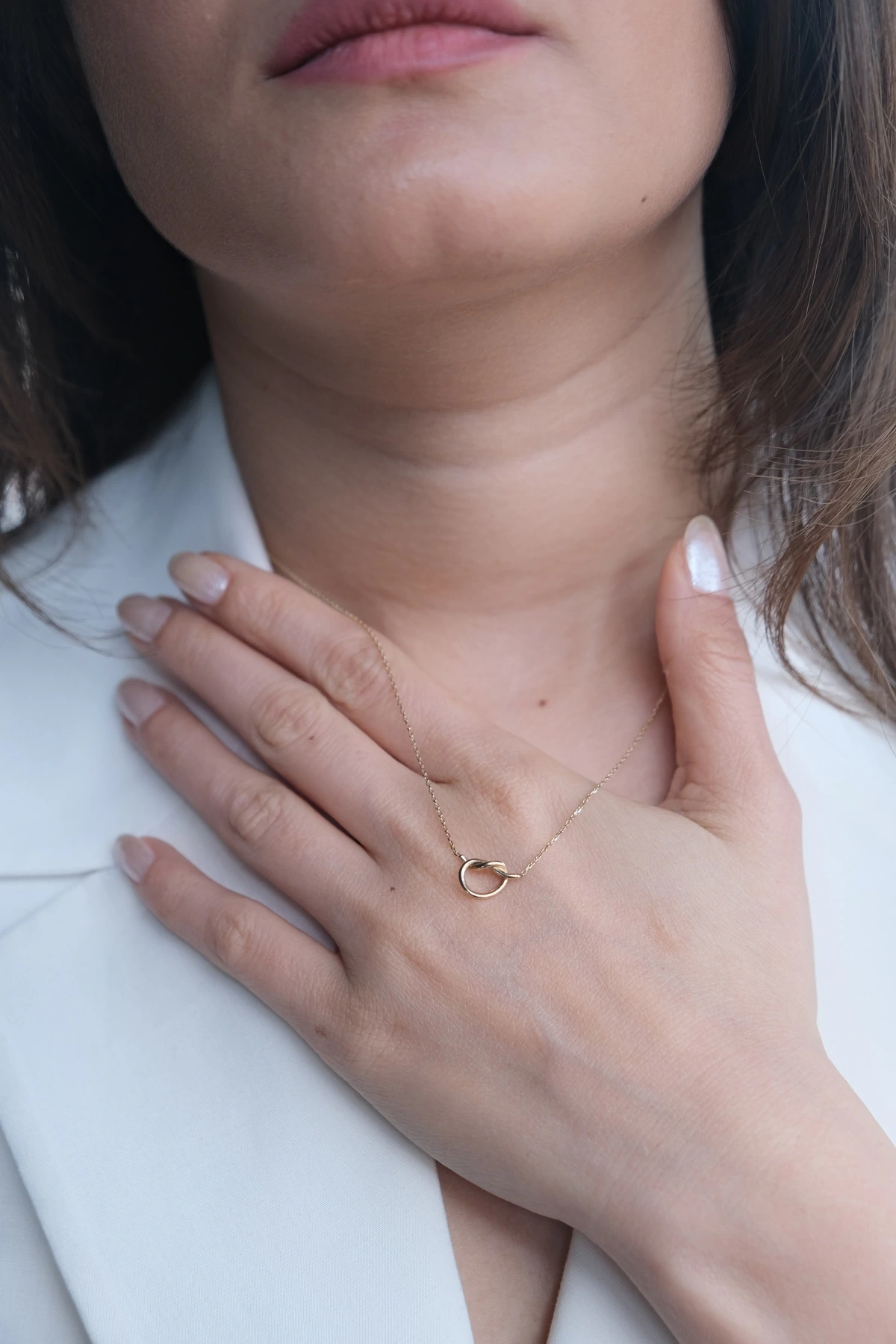 Asil 14 Ayar Düğüm Altın Kolye Kly3682