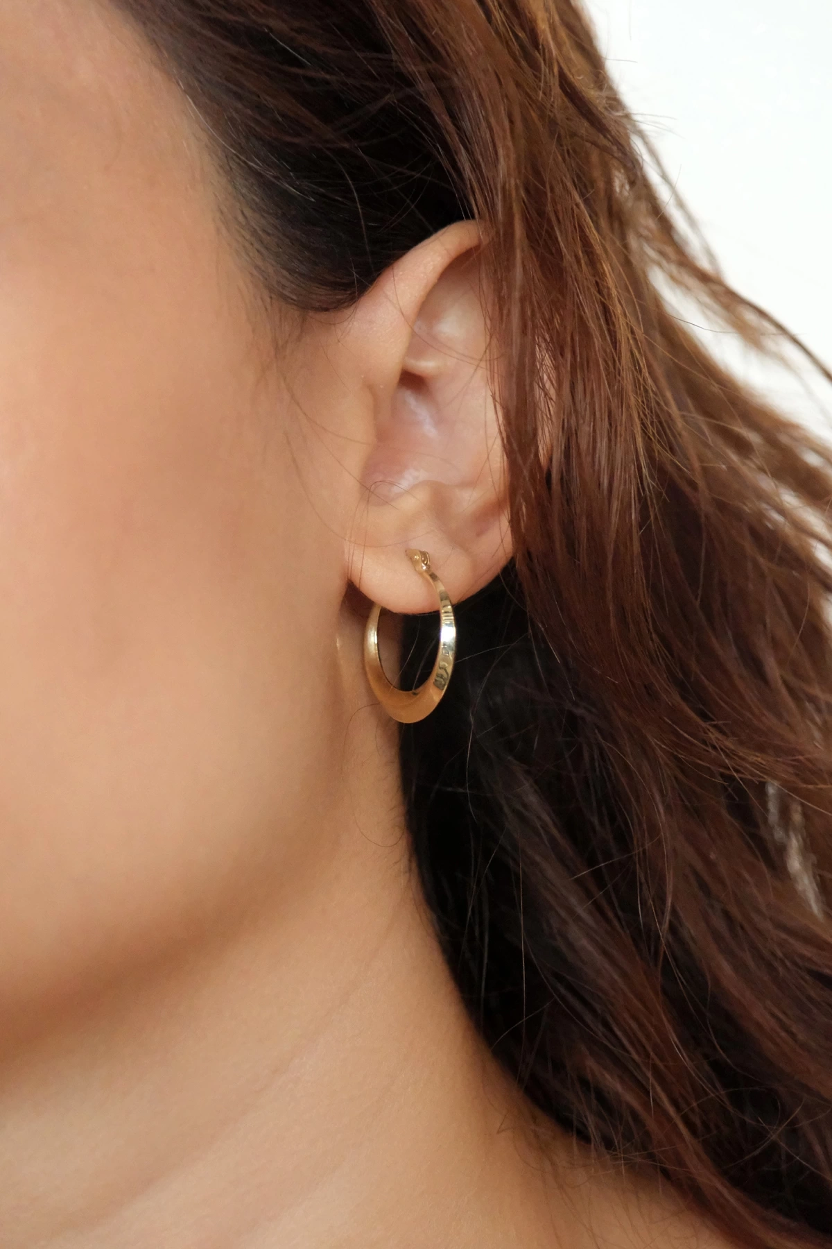 Asil 14 Ayar Halka Altın Küpe KP4395