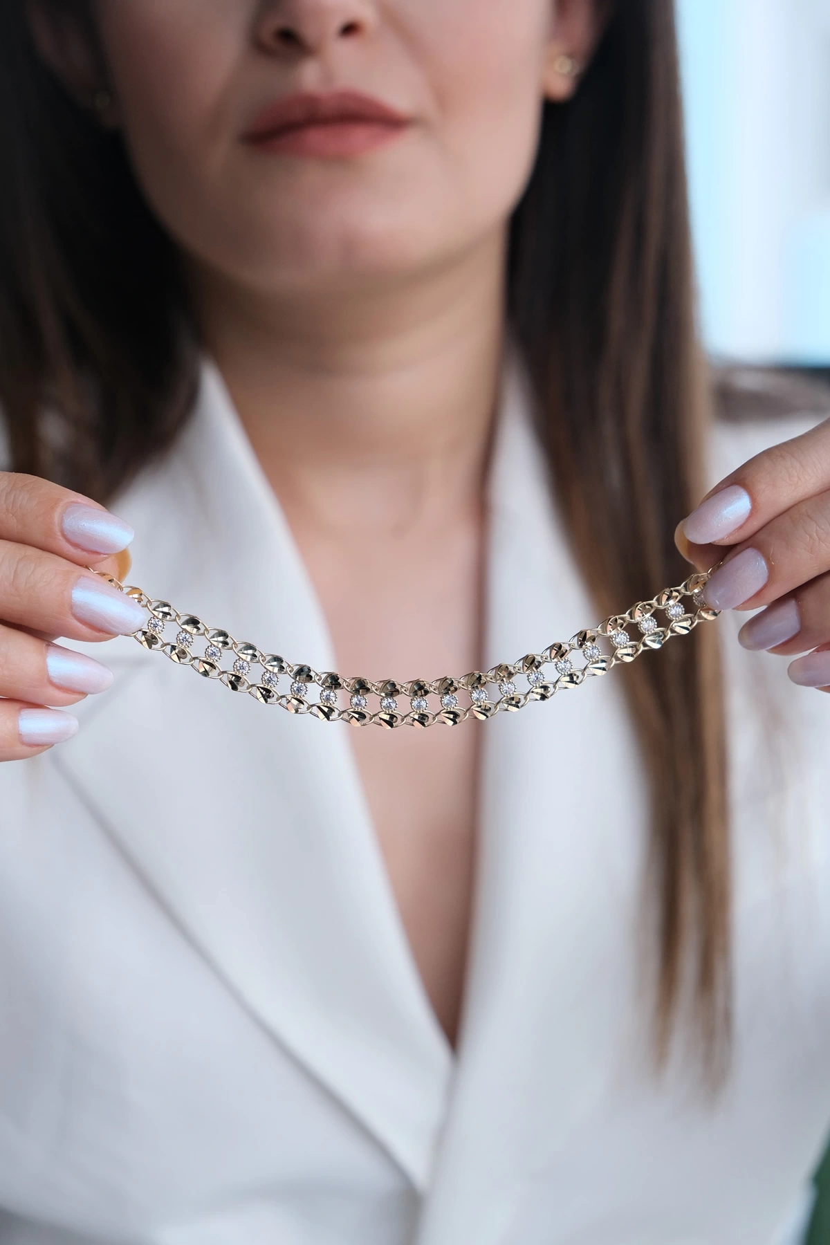 Asil 14 Ayar Kalemli Kalp Altın Bileklik BLK5413