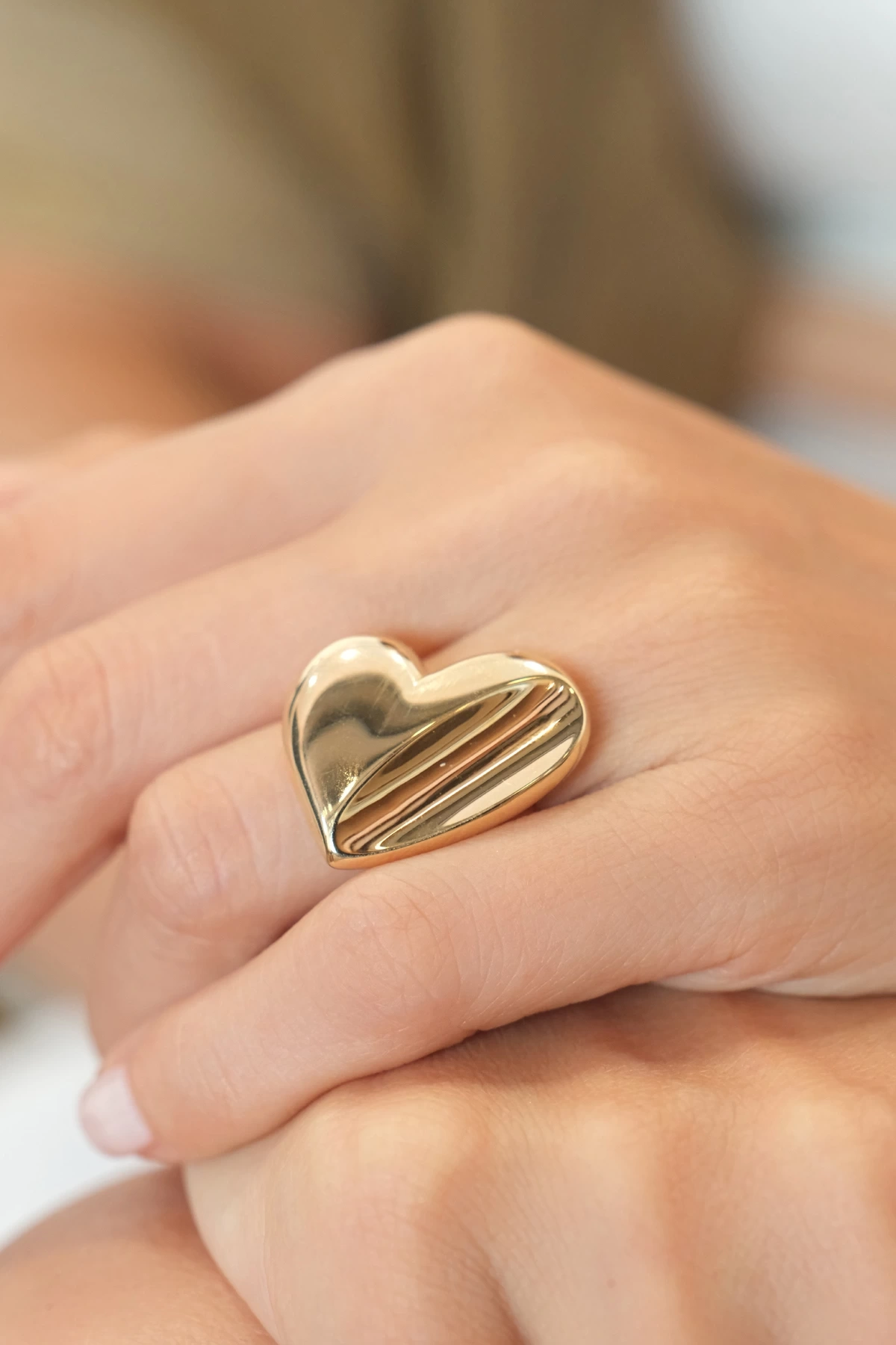 Asil 14 Ayar Kalpli Altın Yüzük YZK3516