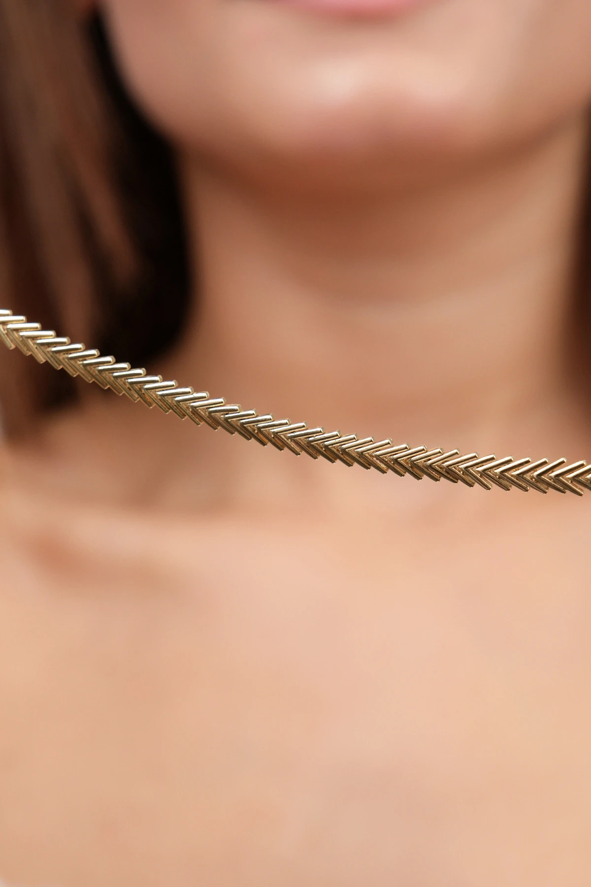 Asil 14 Ayar Kılçık Model Altın Bileklik BLK4369