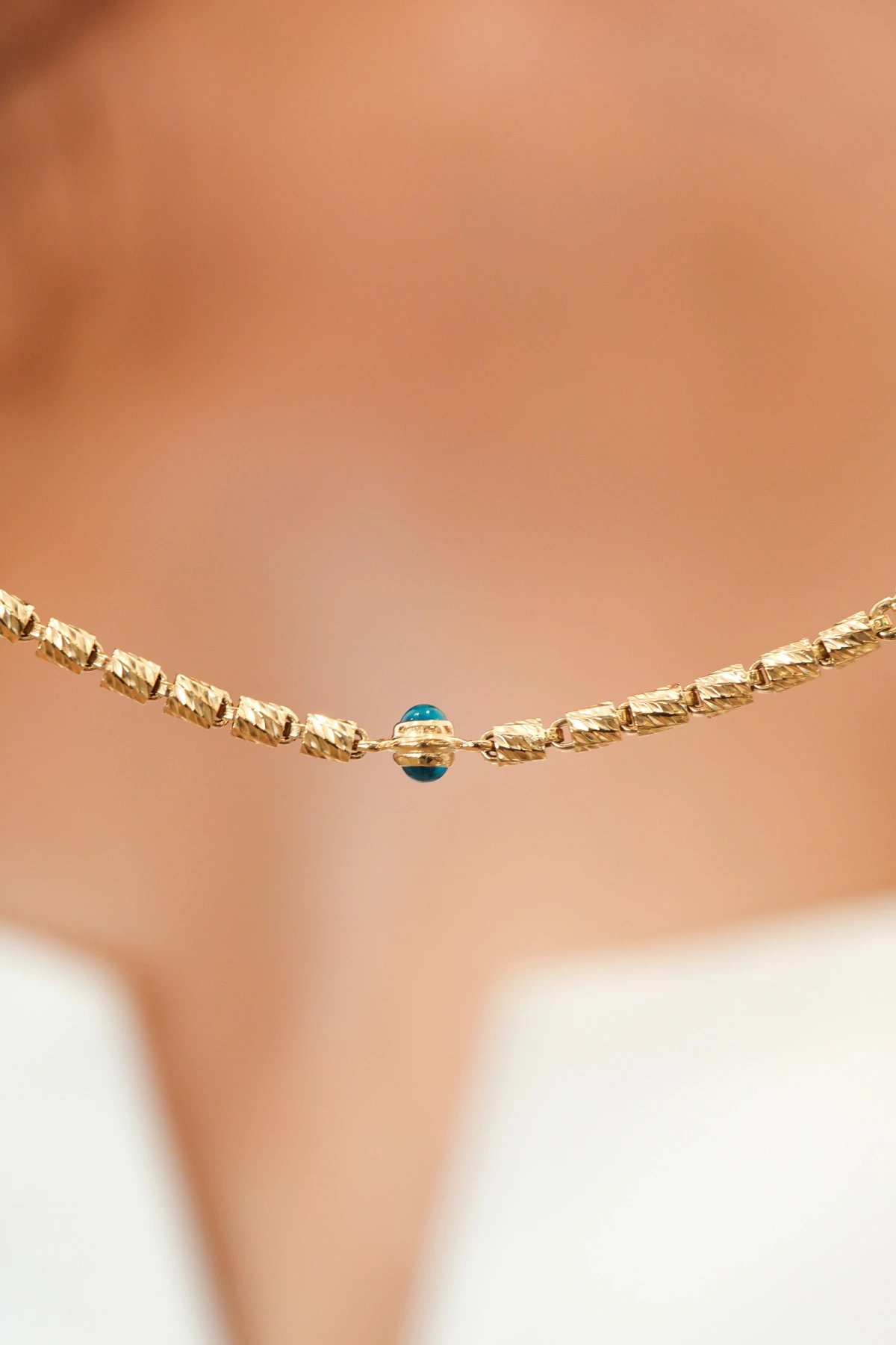 Asil 14 Ayar Nazar Boncuklu Altın Bileklik BLK4590