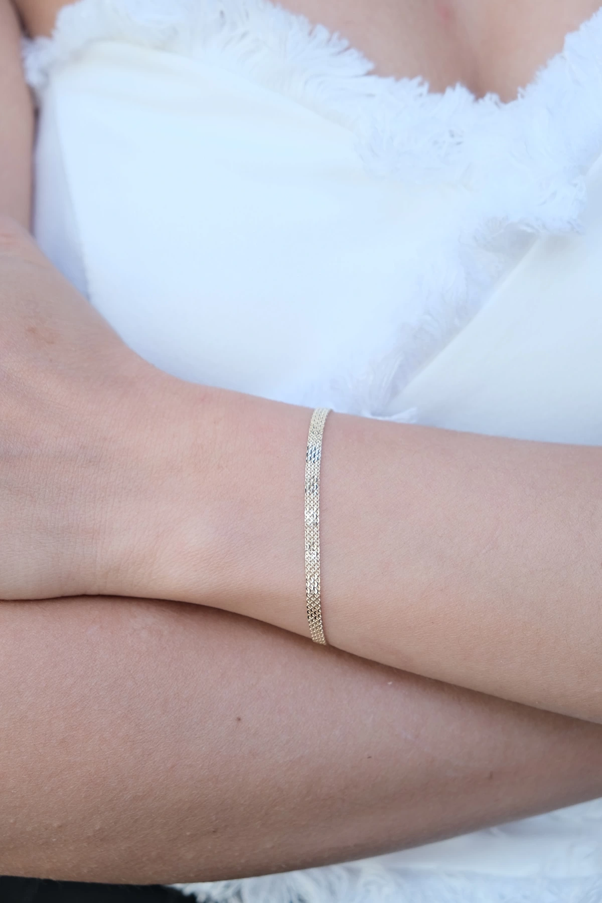 Asil 14 Ayar Örme Model Altın Bileklik BLK5685