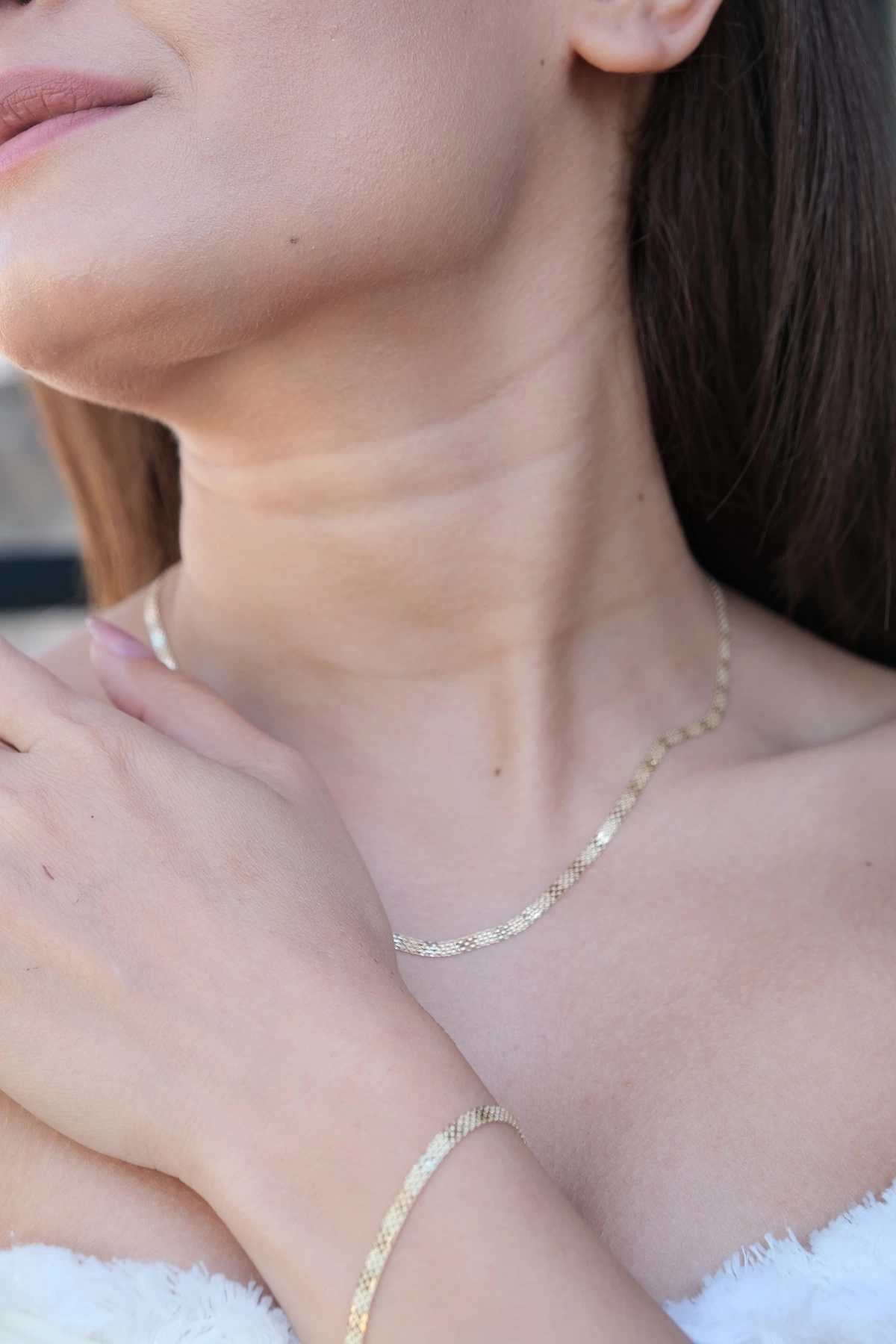 Asil 14 Ayar Örme Model Altın Bileklik BLK5685