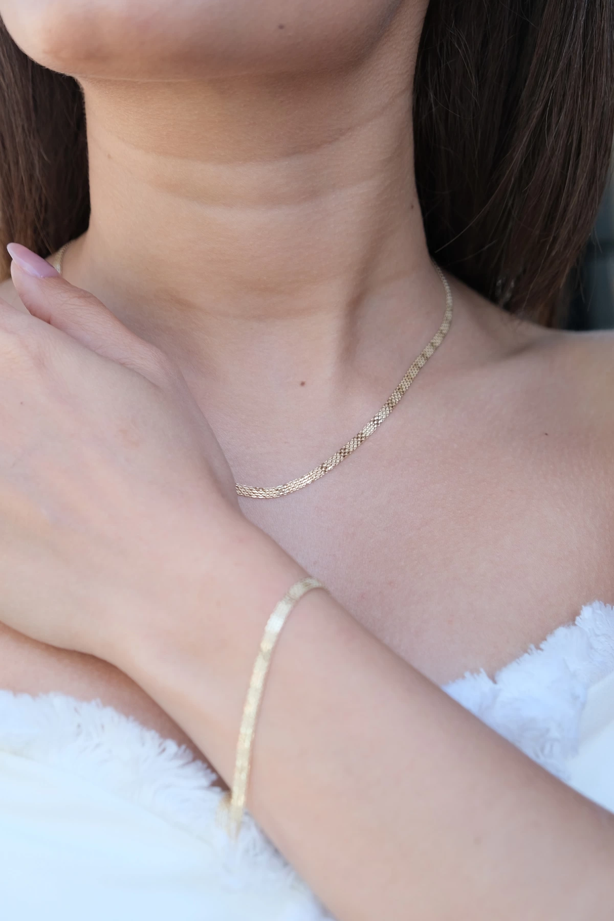 Asil 14 Ayar Örme Model Altın Kolye Kly3795