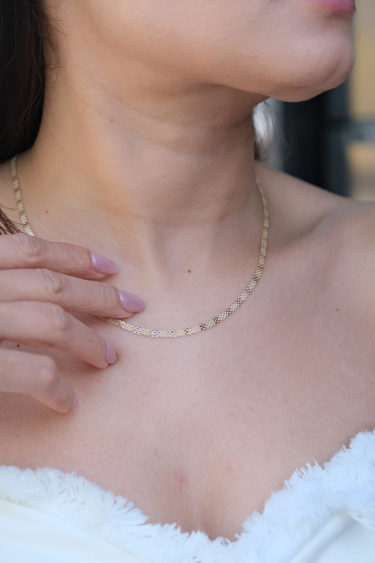 Asil 14 Ayar Örme Model Altın Kolye Kly3795