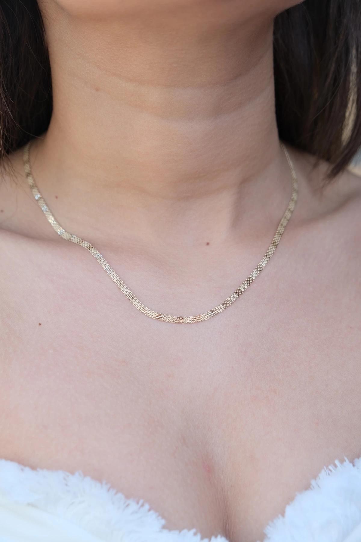 Asil 14 Ayar Örme Model Altın Kolye Kly3795