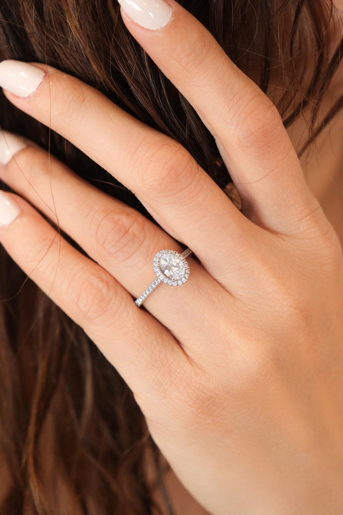 Asil 14 Ayar Oval Kesim Tek Taş Altın Yüzük YZK3534