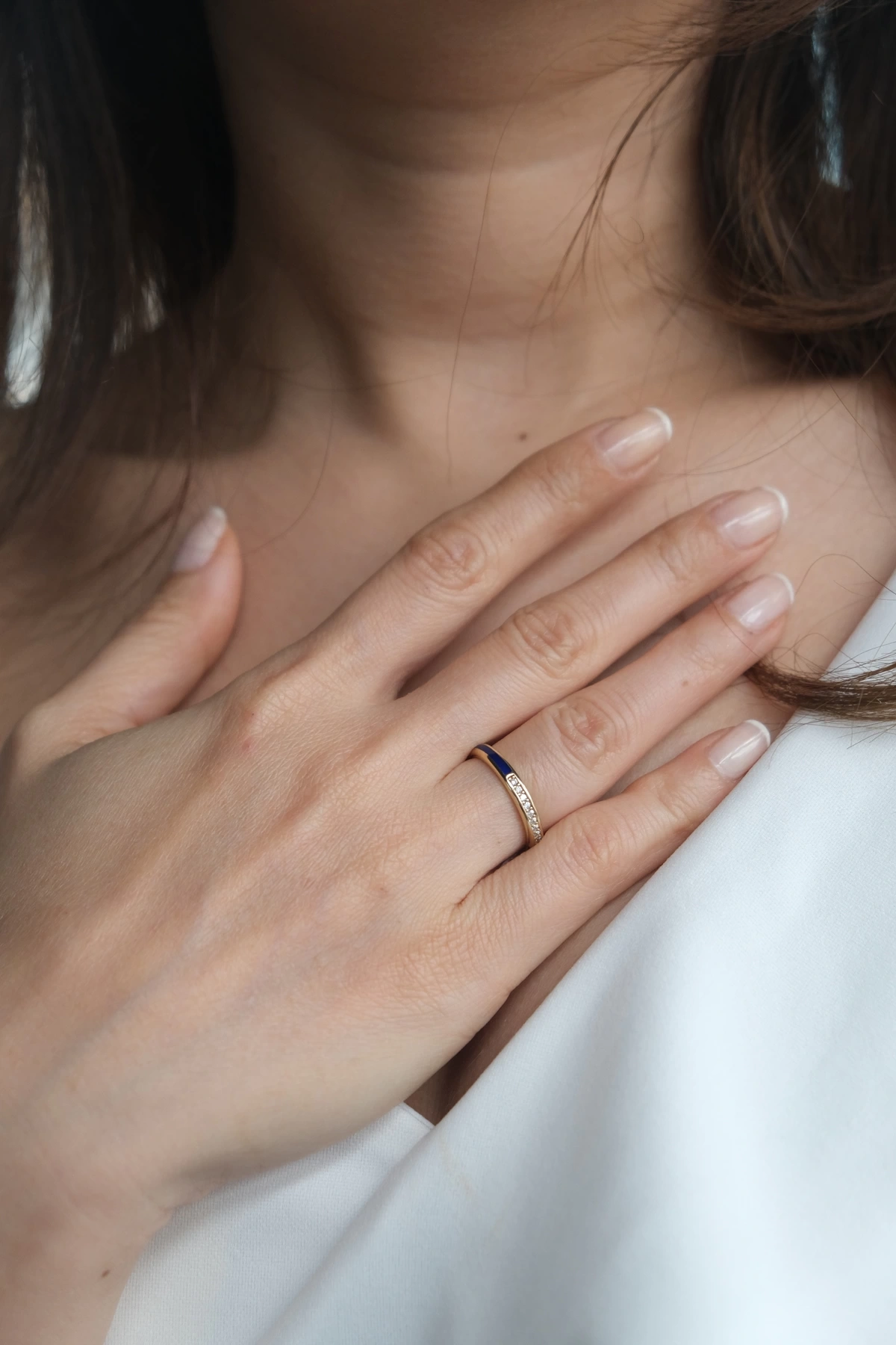 Asil 14 Ayar Taşlı Ve Mineli Çift Yön Altın Yüzük YZK3232