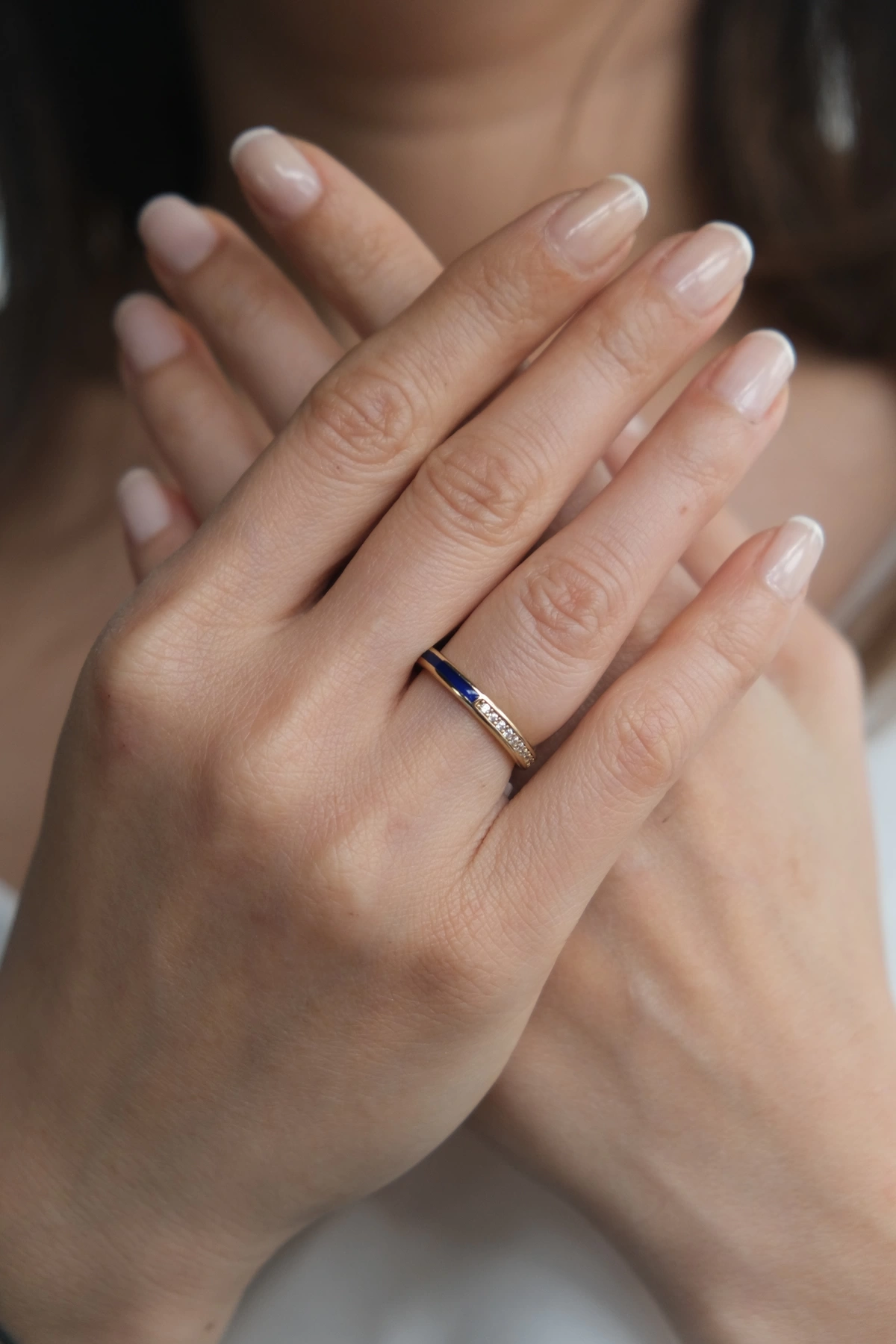 Asil 14 Ayar Taşlı Ve Mineli Çift Yön Altın Yüzük YZK3232