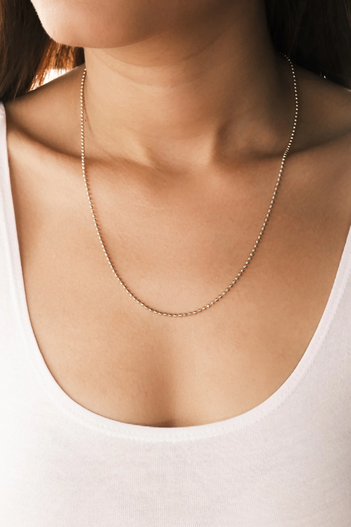 Asil 14 Ayar Tırnak Makası Modeli Altın Zincir Kolye ZNC2618