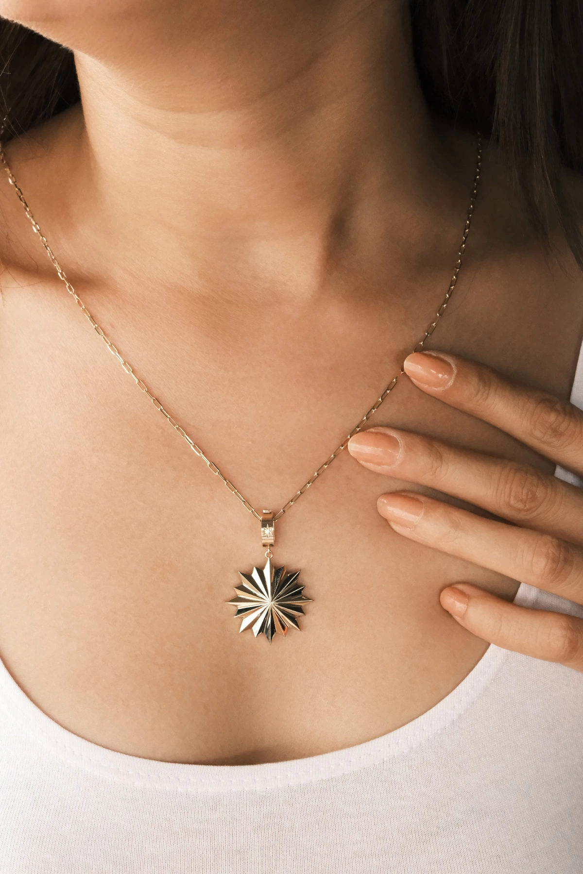 Asil 14 Ayar Yıldızlı Altın Kolye Ucu KLU2072