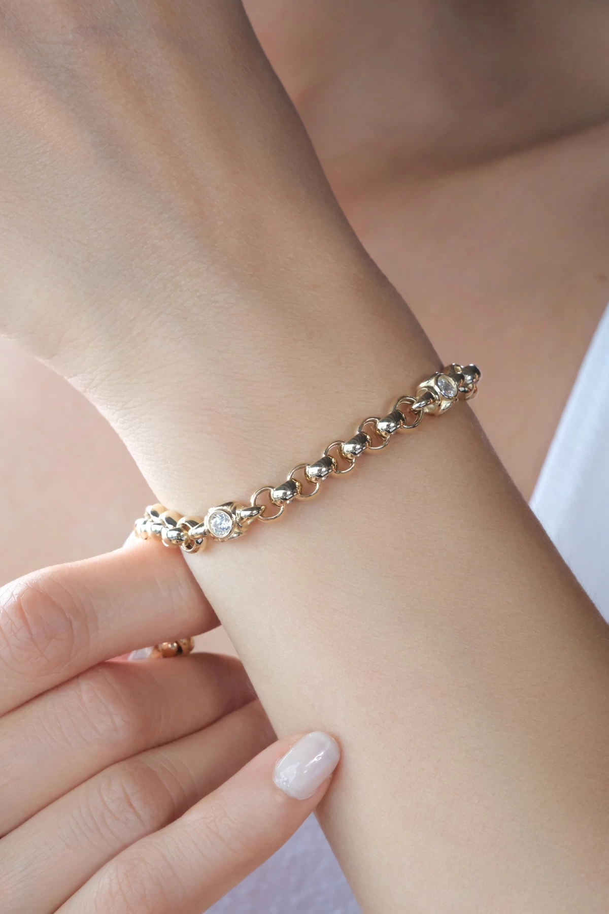 Asil 14 Ayar Zincir Altın Bileklik BLK5575