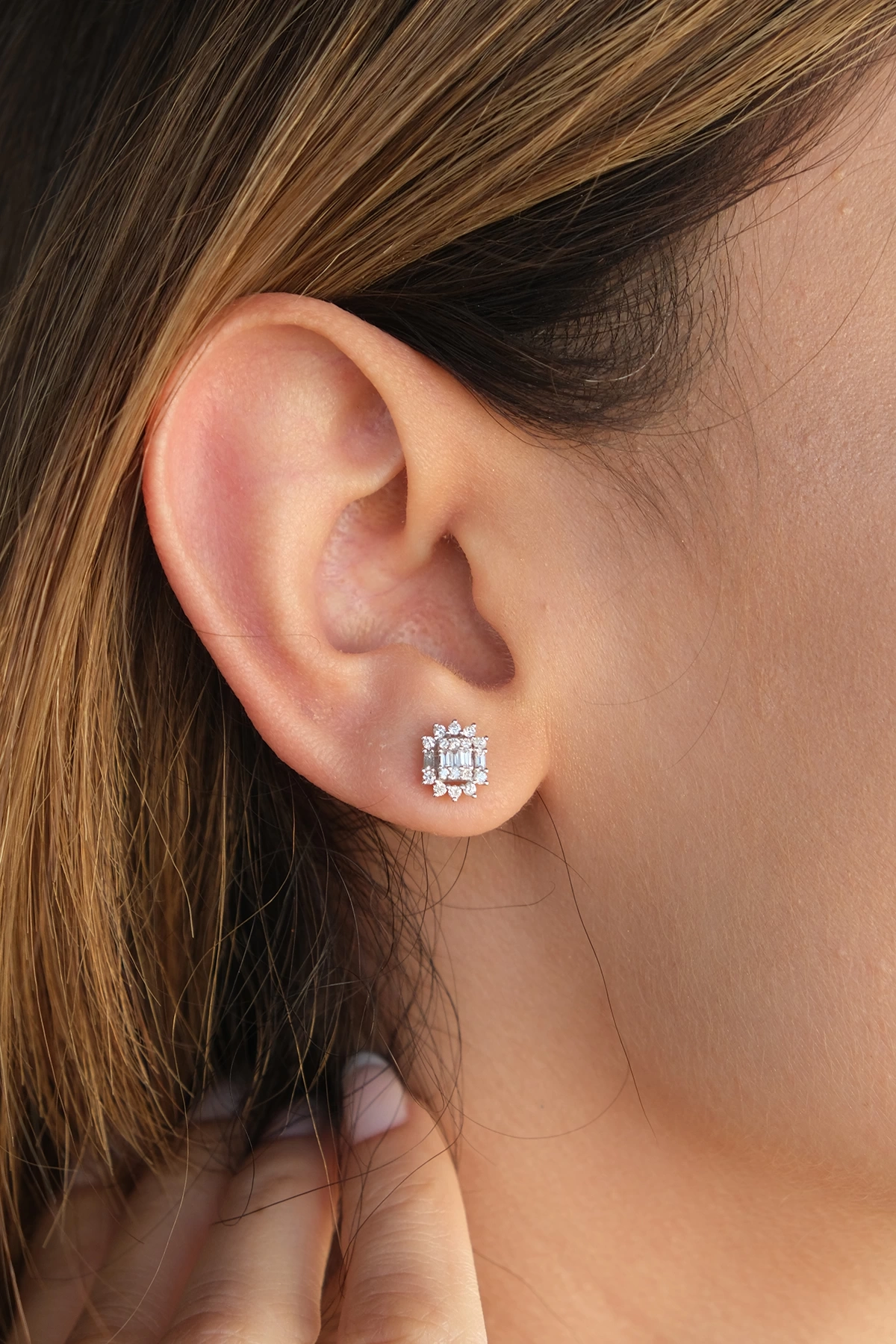 Asil Baget Pırlanta Küpe PIR3410