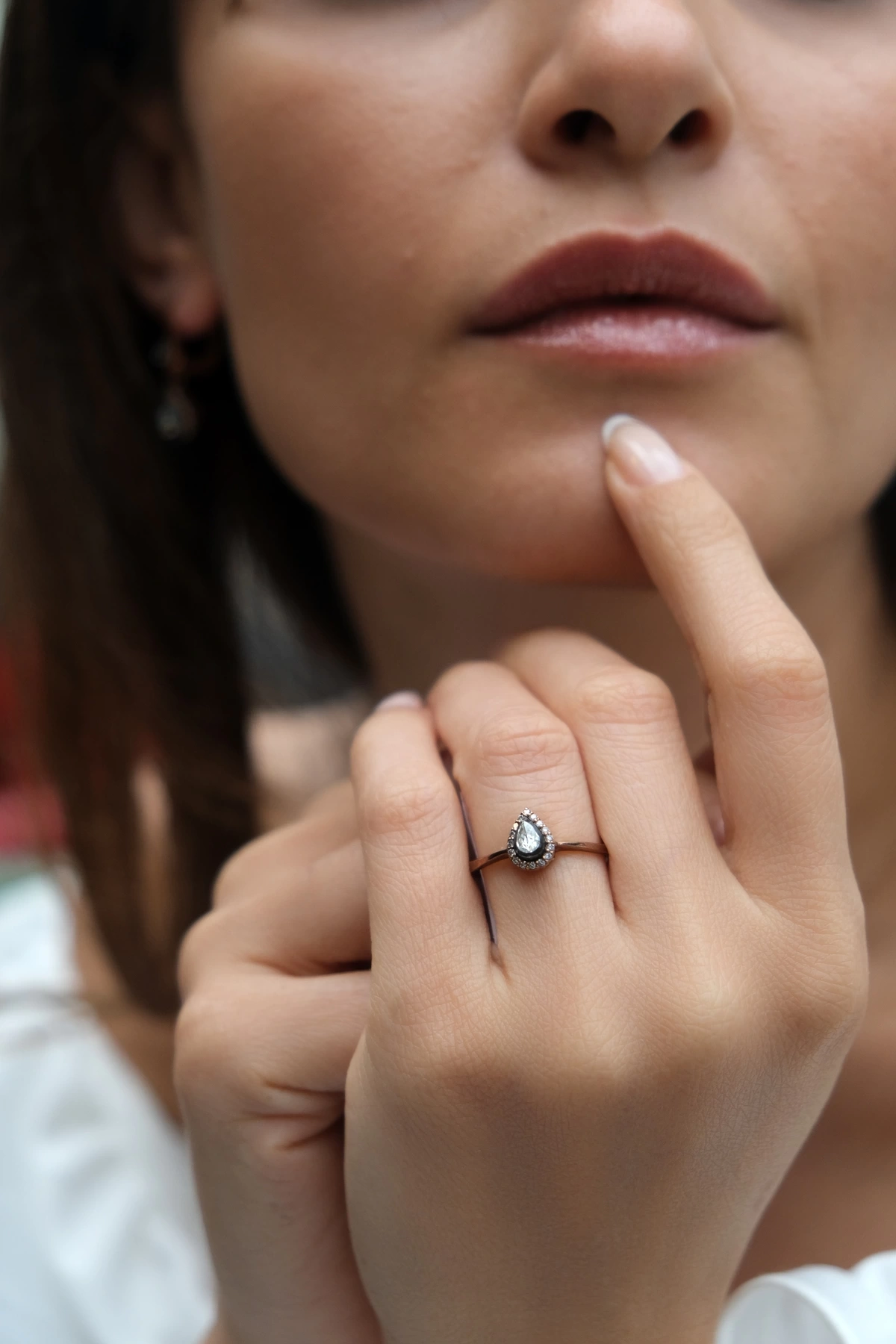 Asil Damla Model Elmas Yüzük ELM1486