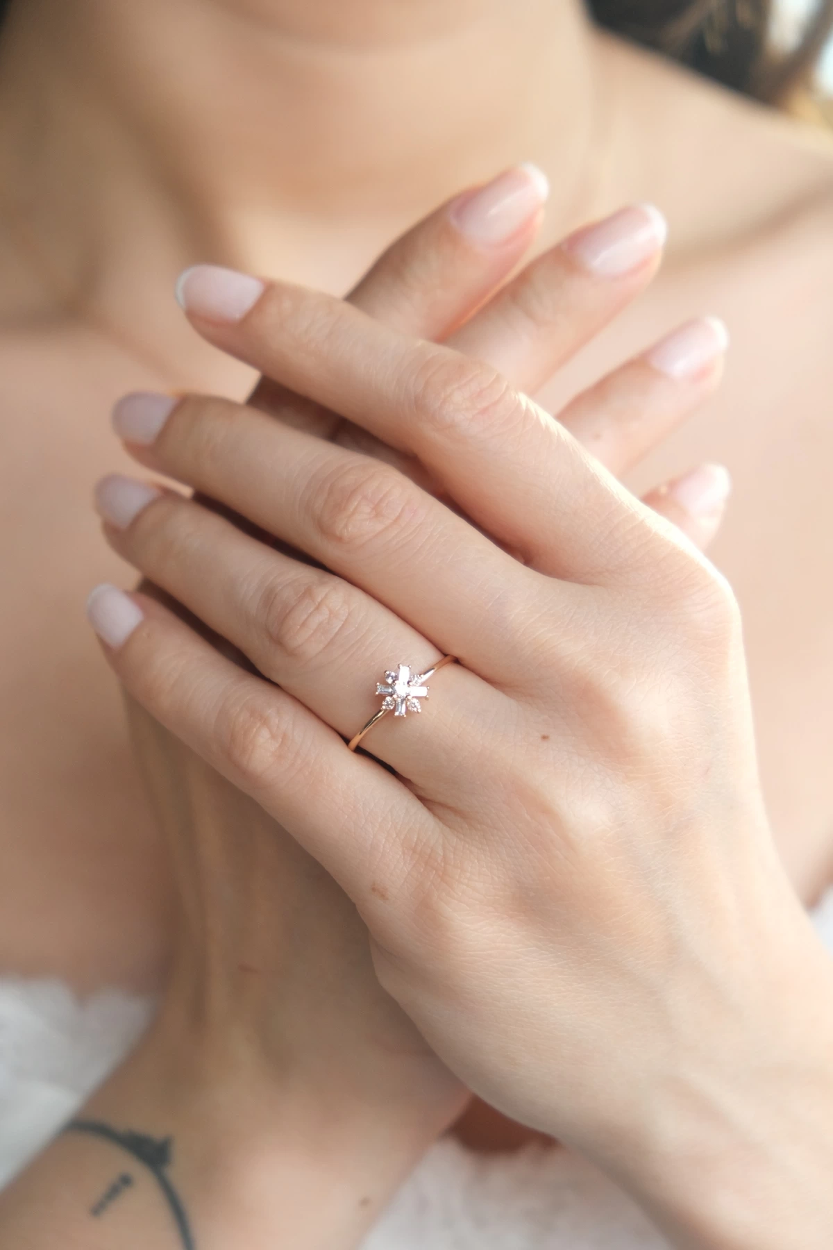 Asil Kar Tanesi Pırlanta Yüzük PIR4111