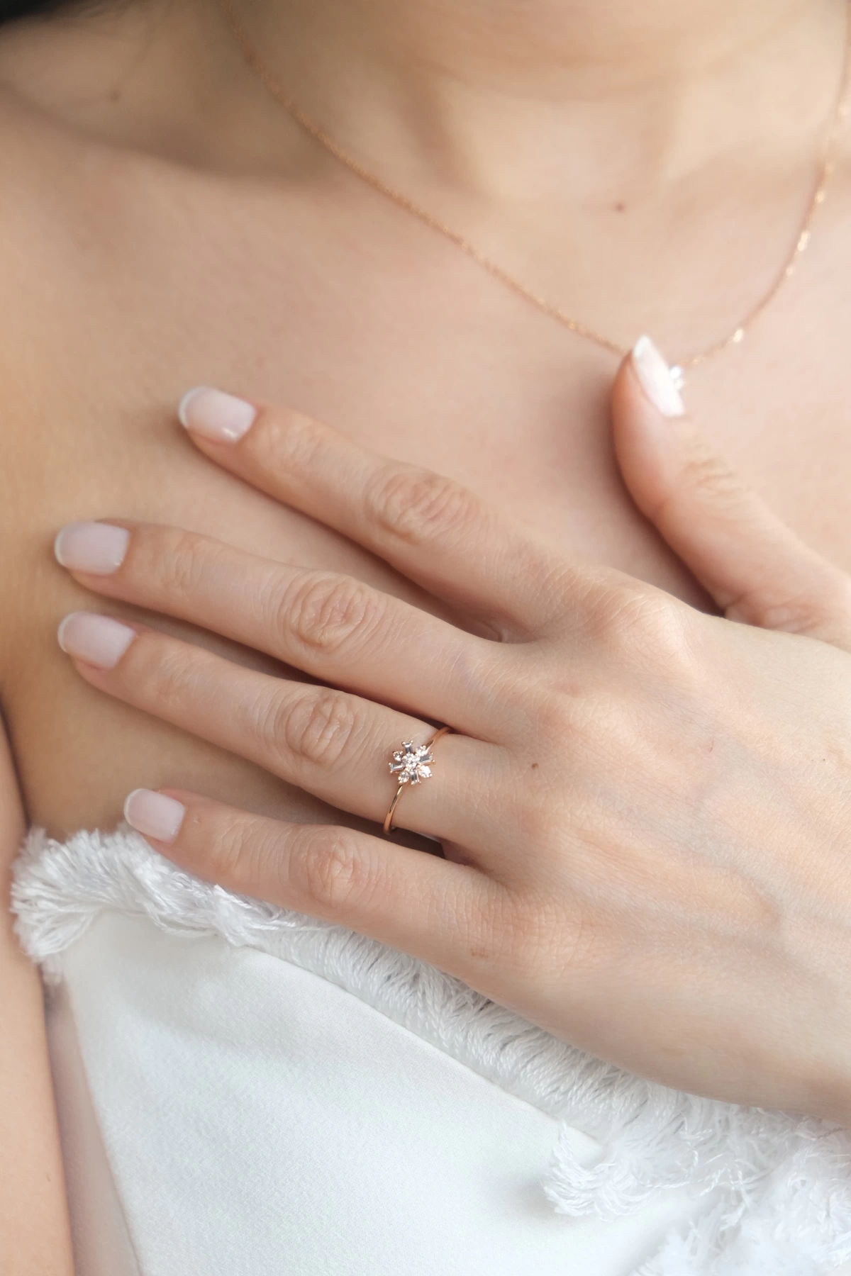 Asil Kar Tanesi Pırlanta Yüzük PIR4111