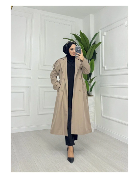 Astarlı Vizyon Rengi Trençkot