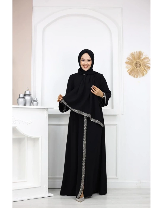 FERACE ABAYA UZUN TESETÜR ELBİSE