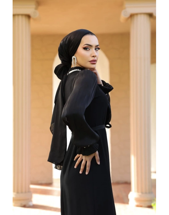 ARZU ELBİSE ABİYE SİYAH