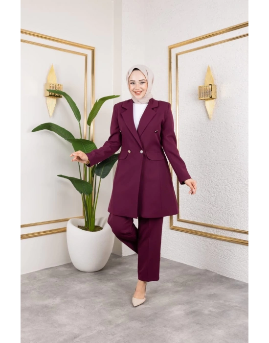 Beste Ceket Takım - BORDO