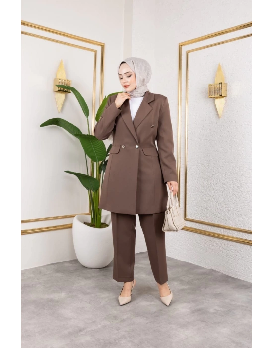 Beste Ceket Takım - KAHVE